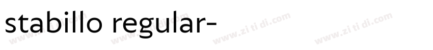 stabillo regular字体转换
